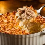 Million Dollar Chicken Casserole – Creamy & Cheesy Delight fresh out of the oven.