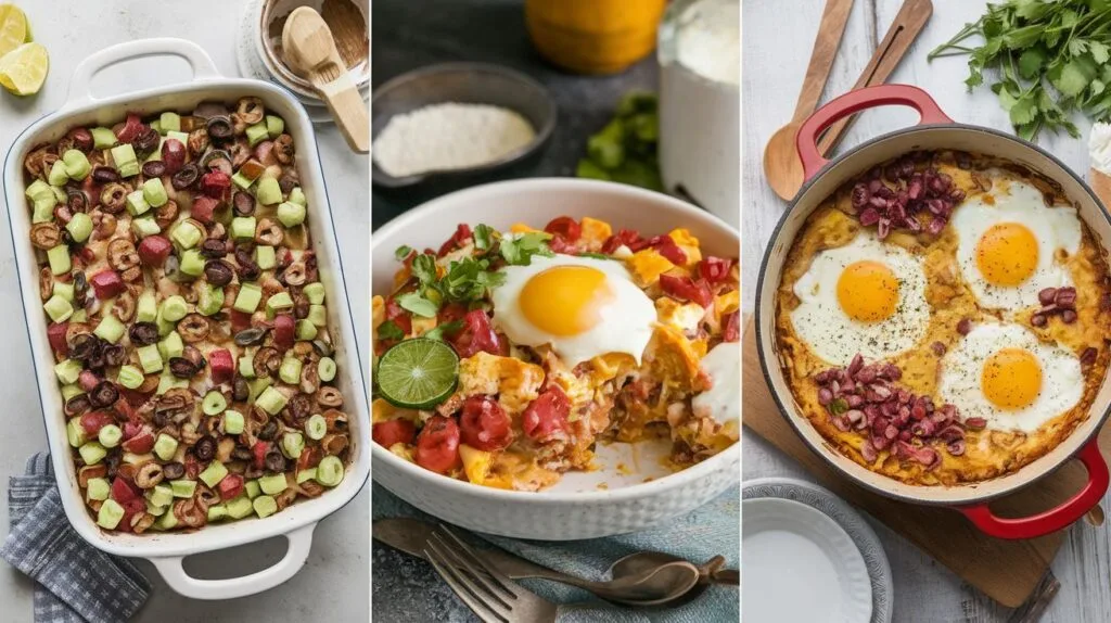 Variations of cowboy casserole, including vegetarian and Mexican-inspired options.